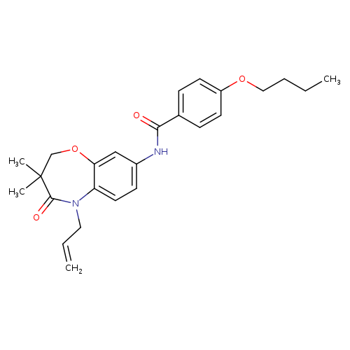 4-butoxy-N-[3,3-dimethyl-4-oxo-5-(prop-2-en-1-yl)-2,3,4,5-tetrahydro-1,5-benzoxazepin-8-yl]benzamide