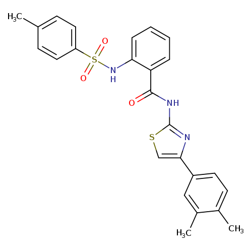N-[4-(3,4-dimethylphenyl)-1,3-thiazol-2-yl]-2-(4-methylbenzenesulfonamido)benzamide