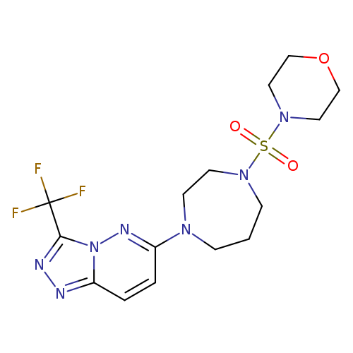 1-(morpholine-4-sulfonyl)-4-[3-(trifluoromethyl)-[1,2,4]triazolo[4,3-b]pyridazin-6-yl]-1,4-diazepane