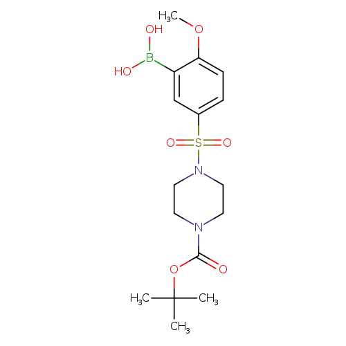 (5-((4-(tert-butoxycarbonyl)piperazin-1-yl)sulfonyl)-2-methoxyphenyl)boronic acid