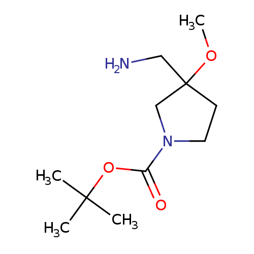 tert-butyl 3-(aminomethyl)-3-methoxypyrrolidine-1-carboxylate