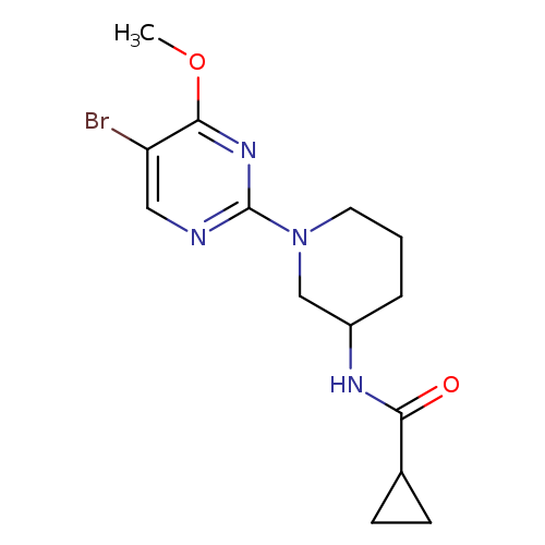 N-[1-(5-bromo-4-methoxypyrimidin-2-yl)piperidin-3-yl]cyclopropanecarboxamide