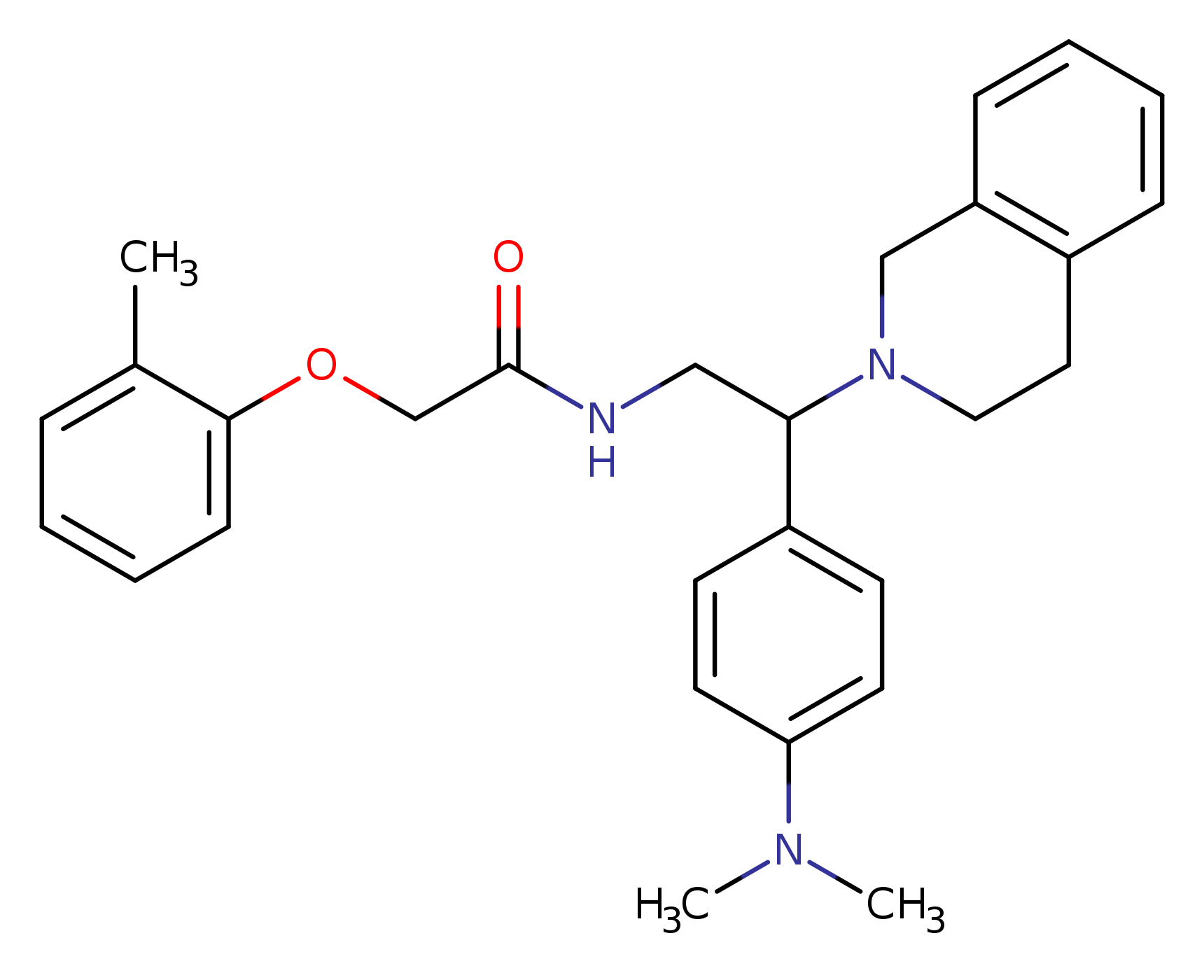 N-{2-[4-(dimethylamino)phenyl]-2-(1,2,3,4-tetrahydroisoquinolin-2-yl)ethyl}-2-(2-methylphenoxy)acetamide