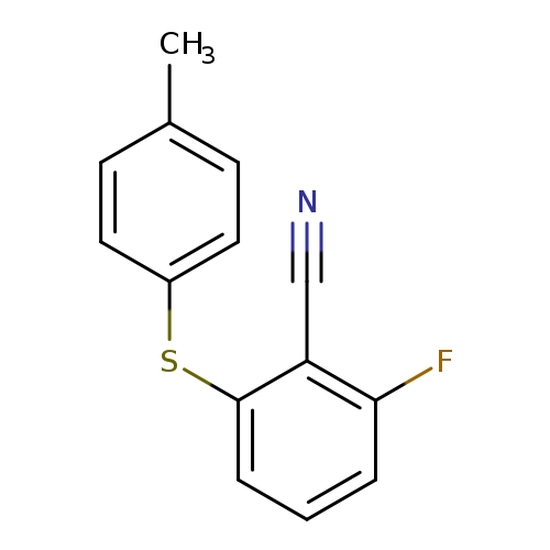 2-Fluoro-6-(4-methylphenylthio)benzonitrile
