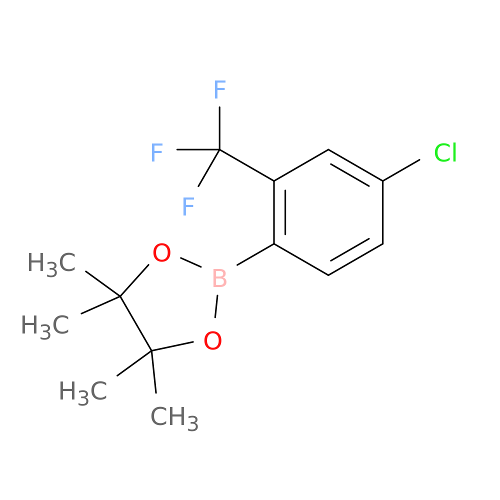 2-(4-Chloro-2-(trifluoromethyl)phenyl)-4,4,5,5-tetramethyl-1,3,2-dioxaborolane