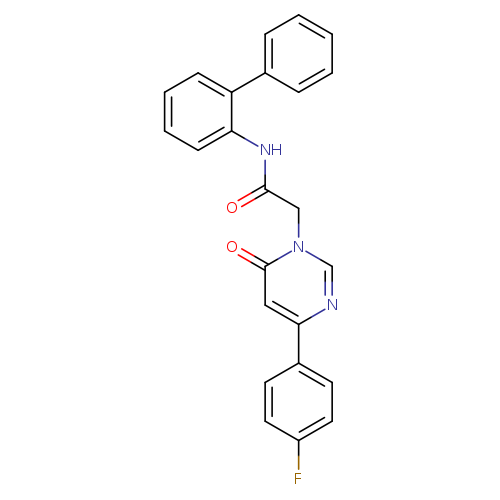 N-{[1,1'-biphenyl]-2-yl}-2-[4-(4-fluorophenyl)-6-oxo-1,6-dihydropyrimidin-1-yl]acetamide