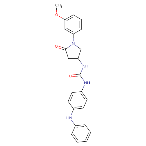 3-[1-(3-methoxyphenyl)-5-oxopyrrolidin-3-yl]-1-[4-(phenylamino)phenyl]urea