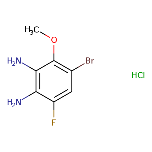 4-bromo-6-fluoro-3-methoxybenzene-1,2-diamine hydrochloride