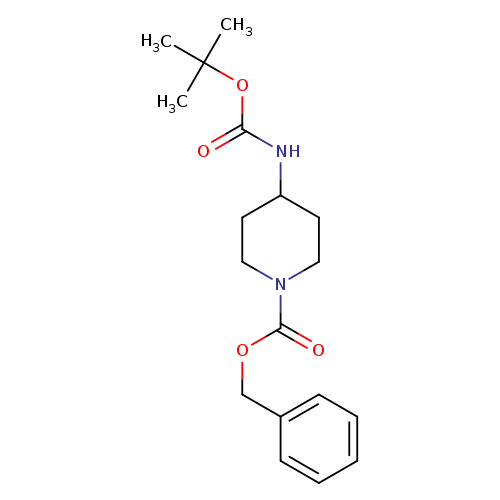 1-Piperidinecarboxylic acid, 4-[[(1,1-dimethylethoxy)carbonyl]amino]-, phenylmethyl ester