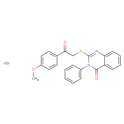 2-{[2-(4-methoxyphenyl)-2-oxoethyl]sulfanyl}-3-phenyl-3,4-dihydroquinazolin-4-one hydrobromide