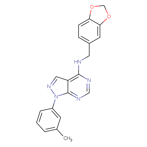 N-[(2H-1,3-benzodioxol-5-yl)methyl]-1-(3-methylphenyl)-1H-pyrazolo[3,4-d]pyrimidin-4-amine