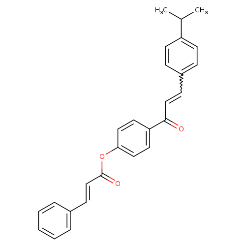4-[(2Z)-3-[4-(propan-2-yl)phenyl]prop-2-enoyl]phenyl (2E)-3-phenylprop-2-enoate