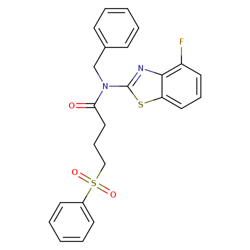 4-(benzenesulfonyl)-N-benzyl-N-(4-fluoro-1,3-benzothiazol-2-yl)butanamide