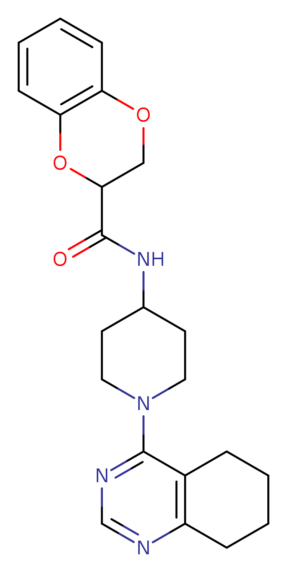 N-[1-(5,6,7,8-tetrahydroquinazolin-4-yl)piperidin-4-yl]-2,3-dihydro-1,4-benzodioxine-2-carboxamide