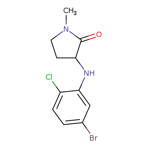 3-[(5-BROMO-2-CHLOROPHENYL)AMINO]-1-METHYLPYRROLIDIN-2-ONE
