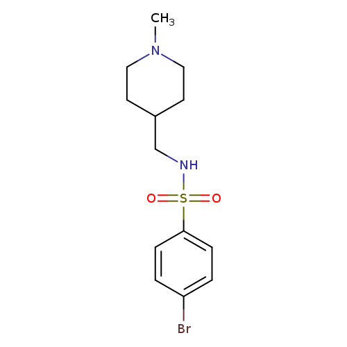 4-bromo-N-[(1-methylpiperidin-4-yl)methyl]benzene-1-sulfonamide