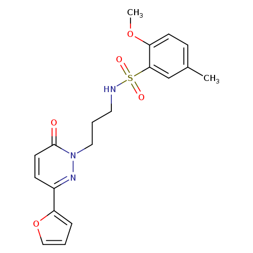 N-{3-[3-(furan-2-yl)-6-oxo-1,6-dihydropyridazin-1-yl]propyl}-2-methoxy-5-methylbenzene-1-sulfonamide