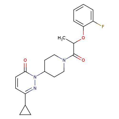 6-cyclopropyl-2-{1-[2-(2-fluorophenoxy)propanoyl]piperidin-4-yl}-2,3-dihydropyridazin-3-one