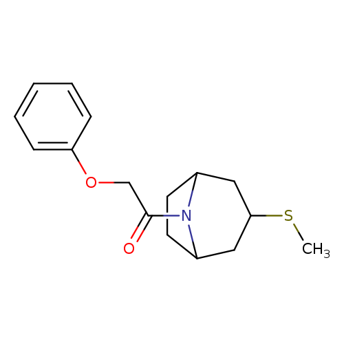 1-[3-(methylsulfanyl)-8-azabicyclo[3.2.1]octan-8-yl]-2-phenoxyethan-1-one