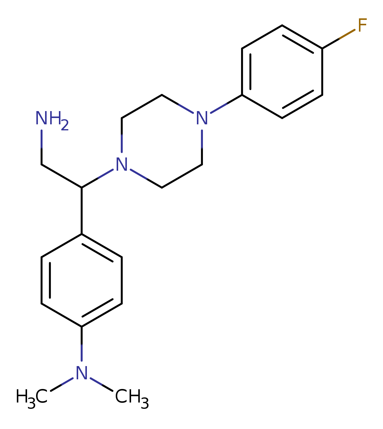 4-{2-amino-1-[4-(4-fluorophenyl)piperazin-1-yl]ethyl}-N,N-dimethylaniline