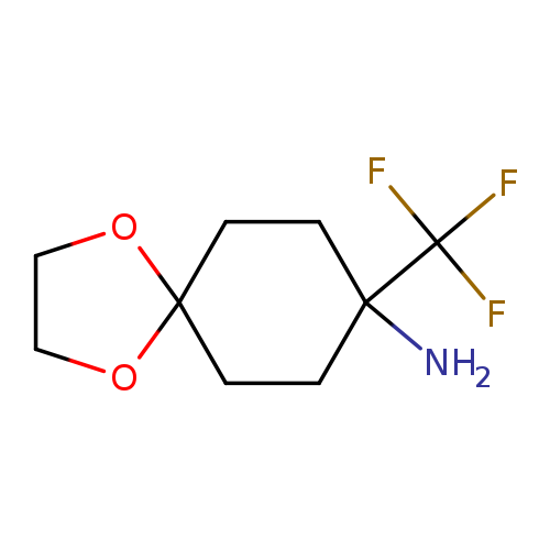 8-(trifluoromethyl)-1,4-dioxaspiro[4.5]decan-8-amine