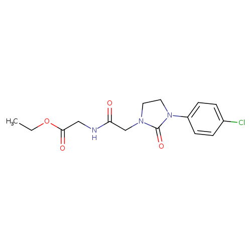 ethyl 2-{2-[3-(4-chlorophenyl)-2-oxoimidazolidin-1-yl]acetamido}acetate