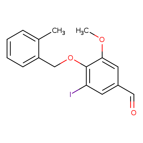 3-iodo-5-methoxy-4-[(2-methylbenzyl)oxy]benzaldehyde