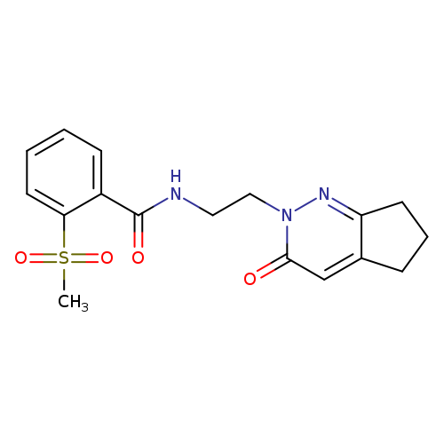 2-methanesulfonyl-N-(2-{3-oxo-2H,3H,5H,6H,7H-cyclopenta[c]pyridazin-2-yl}ethyl)benzamide