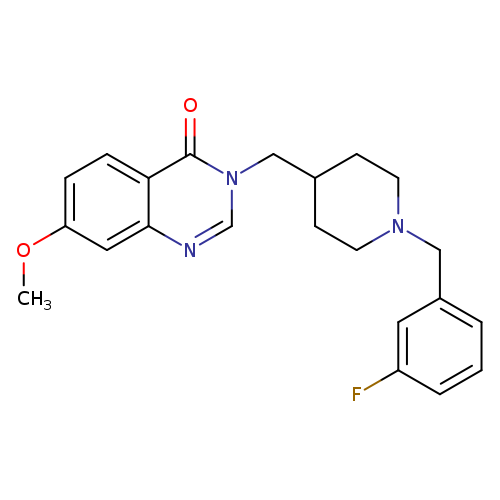 3-({1-[(3-fluorophenyl)methyl]piperidin-4-yl}methyl)-7-methoxy-3,4-dihydroquinazolin-4-one