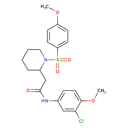 N-(3-chloro-4-methoxyphenyl)-2-[1-(4-methoxybenzenesulfonyl)piperidin-2-yl]acetamide