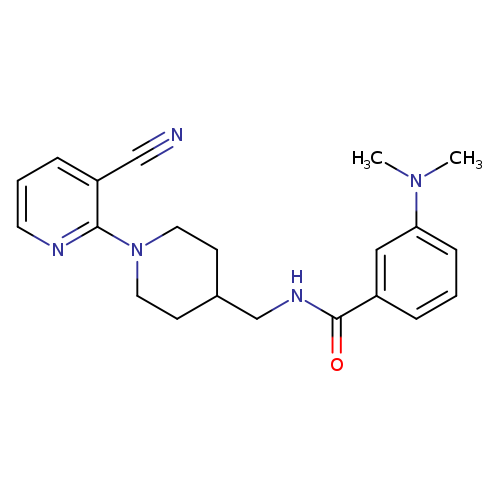 N-{[1-(3-cyanopyridin-2-yl)piperidin-4-yl]methyl}-3-(dimethylamino)benzamide