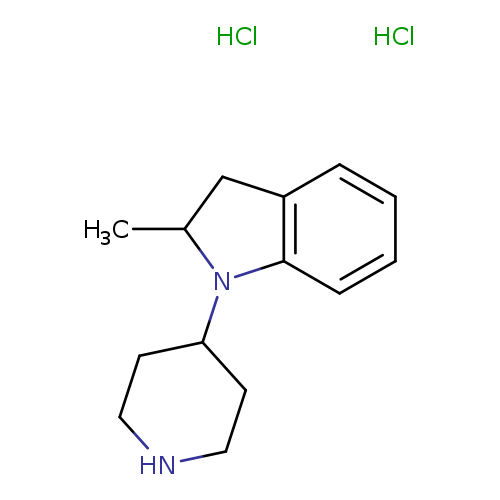 2-methyl-1-(piperidin-4-yl)-2,3-dihydro-1H-indole dihydrochloride