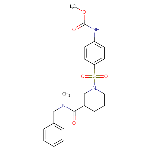 methyl N-[4-({3-[benzyl(methyl)carbamoyl]piperidin-1-yl}sulfonyl)phenyl]carbamate