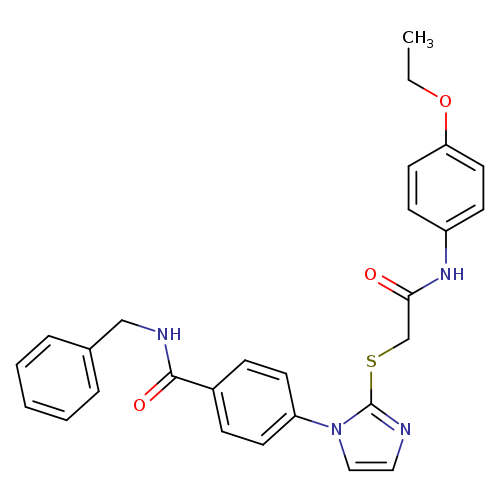 N-benzyl-4-[2-({[(4-ethoxyphenyl)carbamoyl]methyl}sulfanyl)-1H-imidazol-1-yl]benzamide