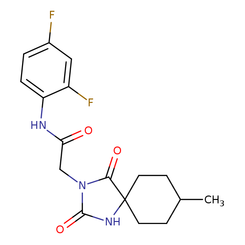 N-(2,4-difluorophenyl)-2-{8-methyl-2,4-dioxo-1,3-diazaspiro[4.5]decan-3-yl}acetamide