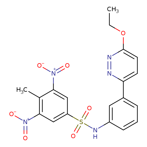N-[3-(6-ethoxypyridazin-3-yl)phenyl]-4-methyl-3,5-dinitrobenzene-1-sulfonamide