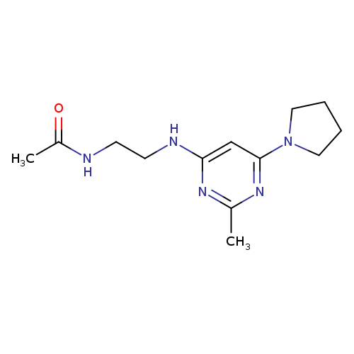 N-(2-{[2-methyl-6-(pyrrolidin-1-yl)pyrimidin-4-yl]amino}ethyl)acetamide