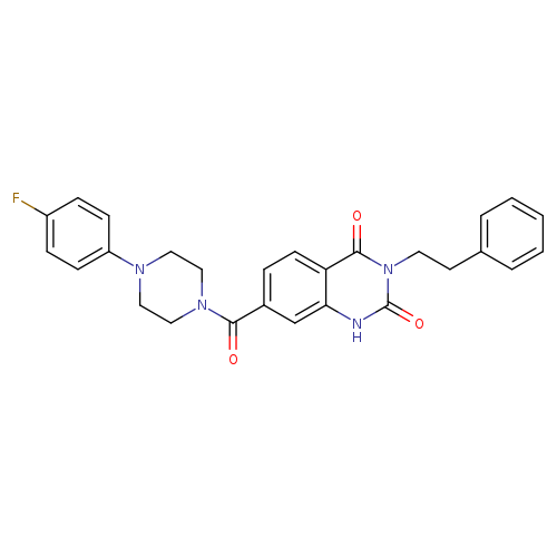 7-[4-(4-fluorophenyl)piperazine-1-carbonyl]-3-(2-phenylethyl)-1,2,3,4-tetrahydroquinazoline-2,4-dione