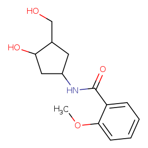 N-[3-hydroxy-4-(hydroxymethyl)cyclopentyl]-2-methoxybenzamide