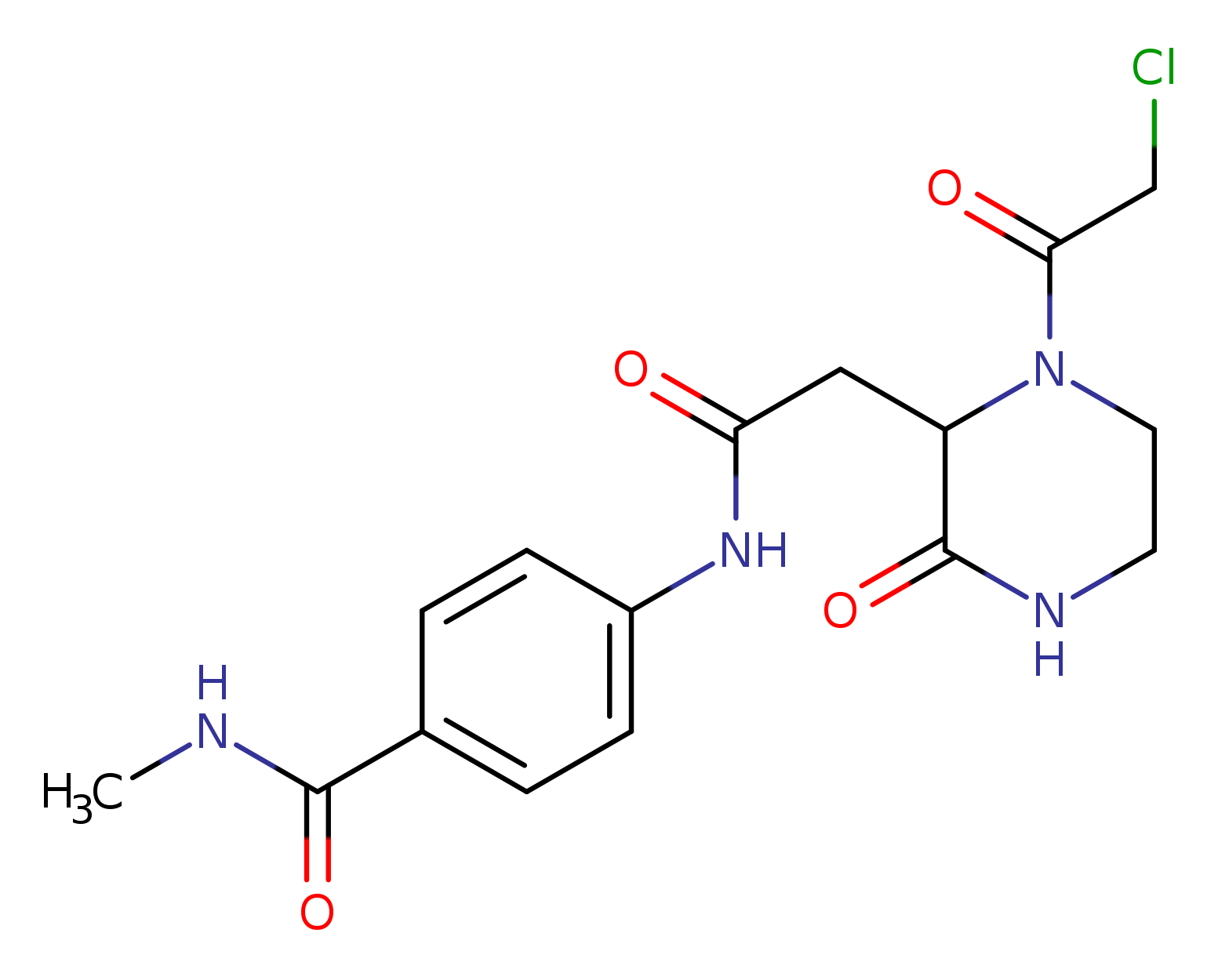 4-(([1-(Chloroacetyl)-3-oxopiperazin-2-yl]acetyl)amino)-n-methylbenzamide