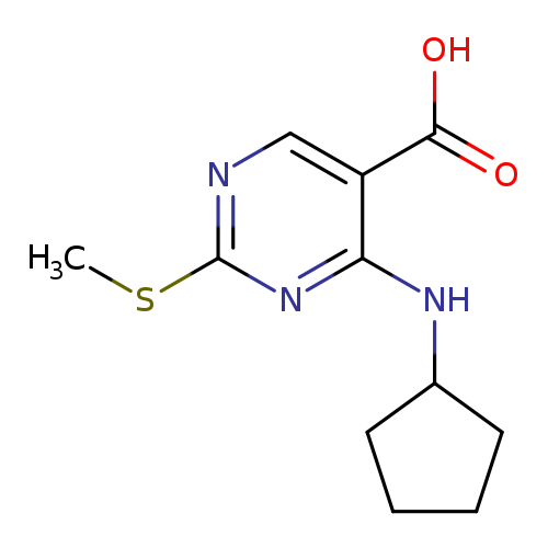 4-(Cyclopentylamino)-2-(methylthio)pyrimidine-5-carboxylic acid