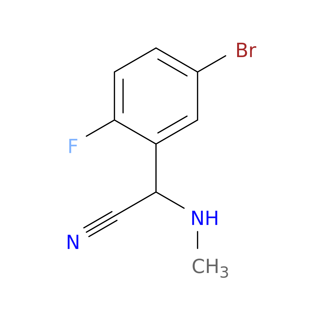 2-(5-bromo-2-fluorophenyl)-2-(methylamino)acetonitrile