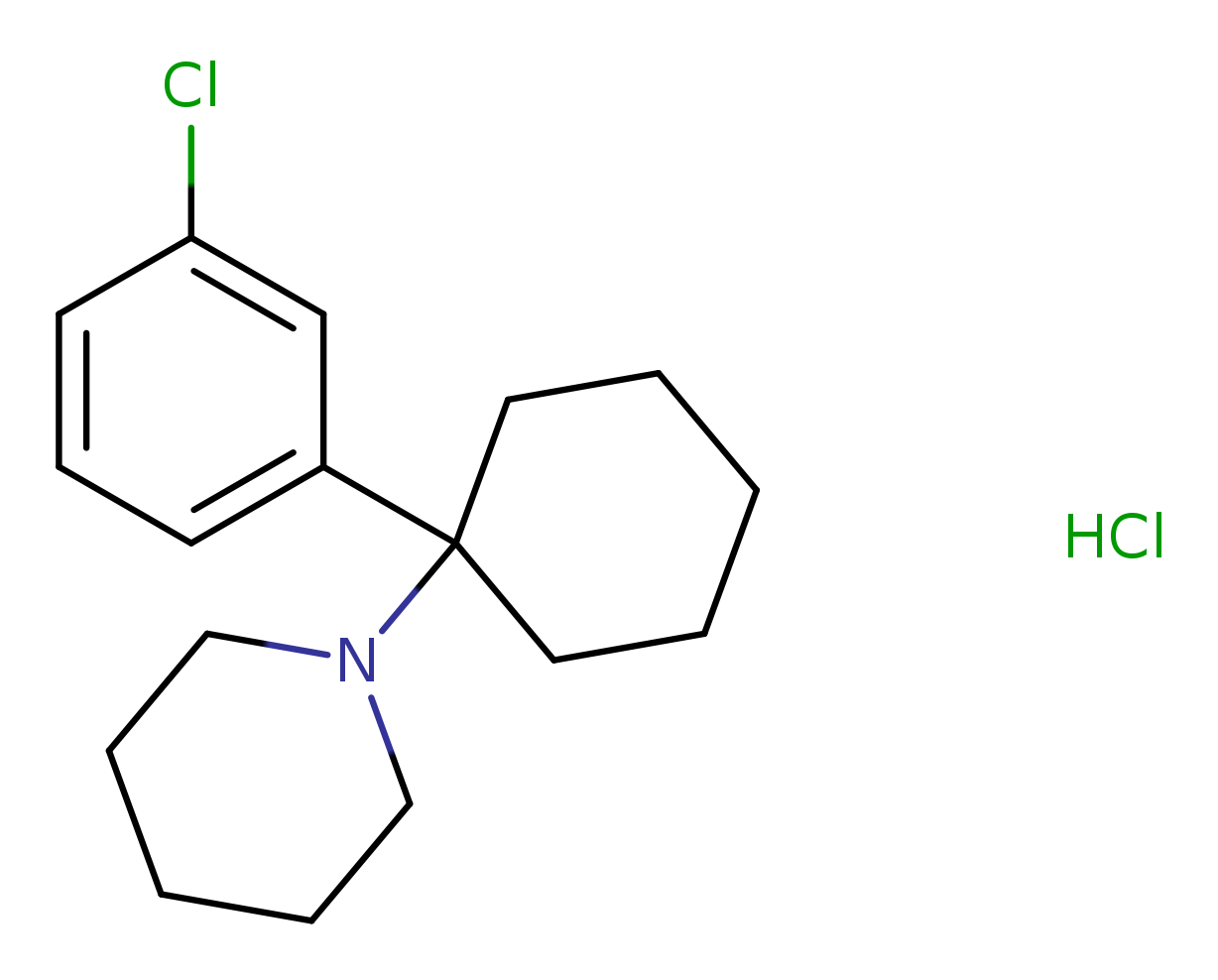 1-[1-(3-chlorophenyl)cyclohexyl]-piperidine, monohydrochloride