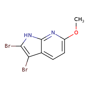 1H-Pyrrolo[2,3-b]pyridine, 2,3-dibromo-6-methoxy-