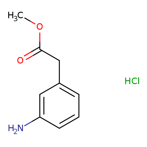 Benzeneacetic acid, 3-amino-, methyl ester, hydrochloride (1:1)