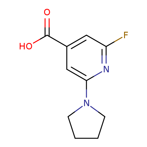 2-Fluoro-6-(pyrrolidin-1-yl)isonicotinic acid
