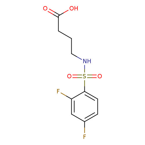 4-(2,4-difluorobenzenesulfonamido)butanoic acid