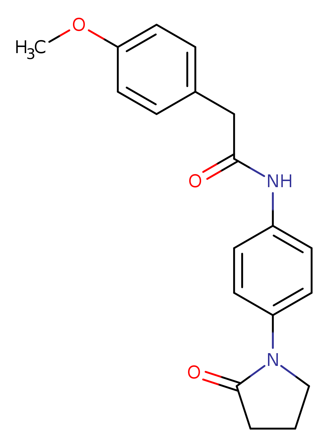 2-(4-methoxyphenyl)-N-[4-(2-oxopyrrolidin-1-yl)phenyl]acetamide