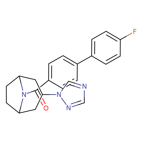 8-{4'-fluoro-[1,1'-biphenyl]-4-carbonyl}-3-(1H-1,2,4-triazol-1-yl)-8-azabicyclo[3.2.1]octane