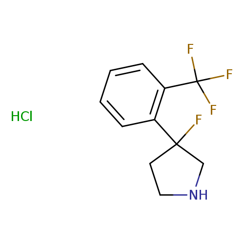 3-fluoro-3-[2-(trifluoromethyl)phenyl]pyrrolidine hydrochloride
